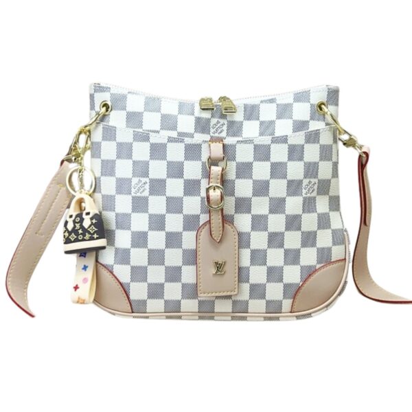 LOUIS VUITTON ODÉON SHOULDER BAG DAMIER AZUR 26CM