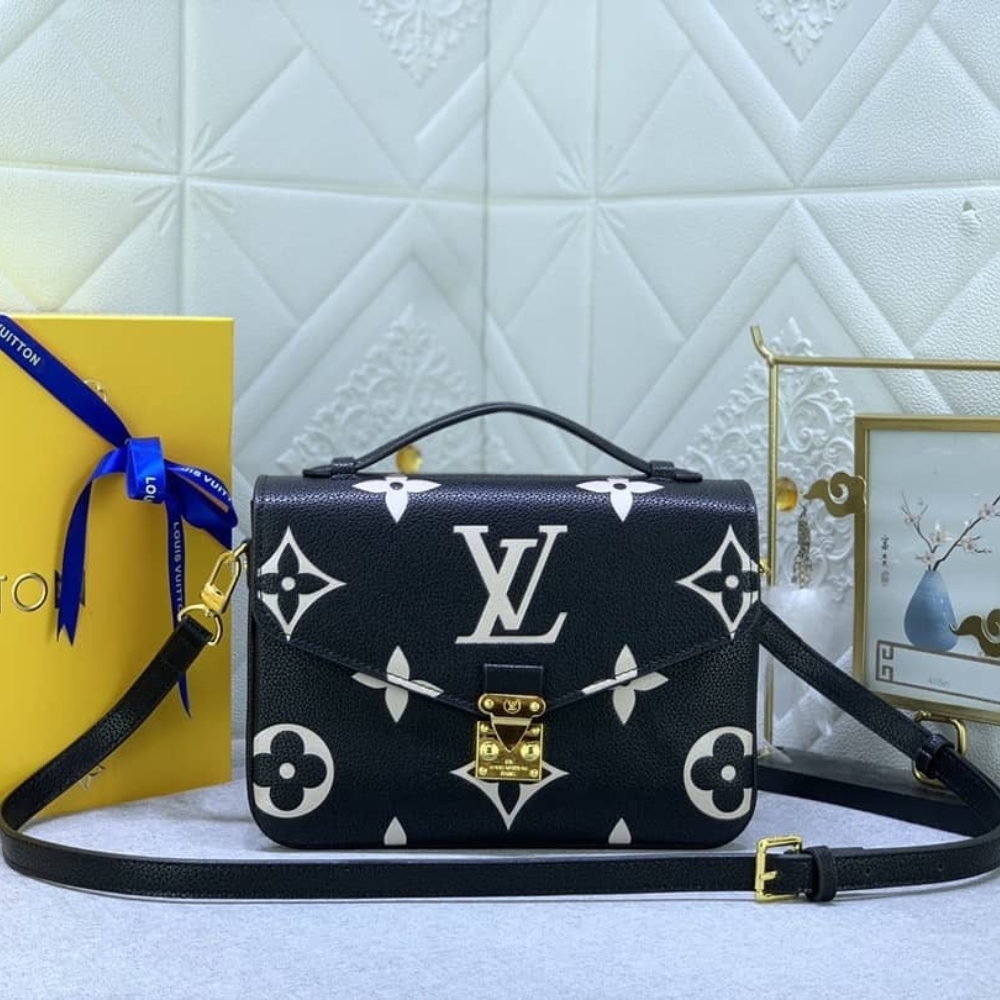 LOUIS VUITTON POCHETTE MÉTIS BAG BLACK 25CM M45773 - Image 2