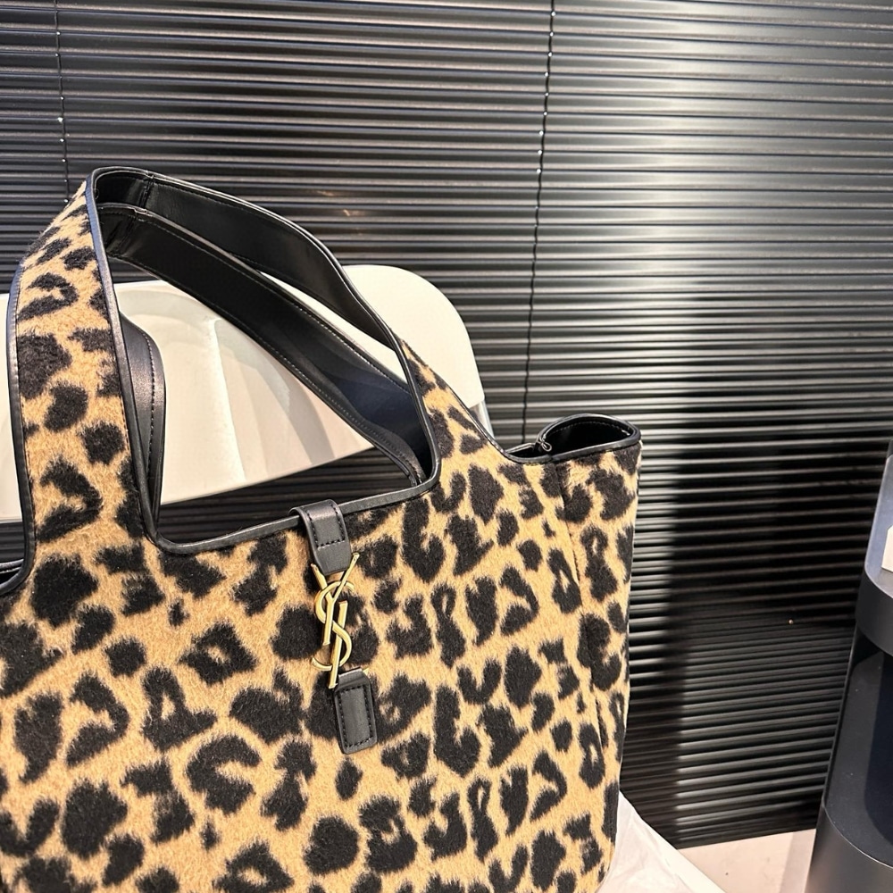 SAINT LAURENT LE 5 À 7 BEA IN PONY HAIR LEATHER LEOPARD 31CM 763435AAD0N2063 - Image 3