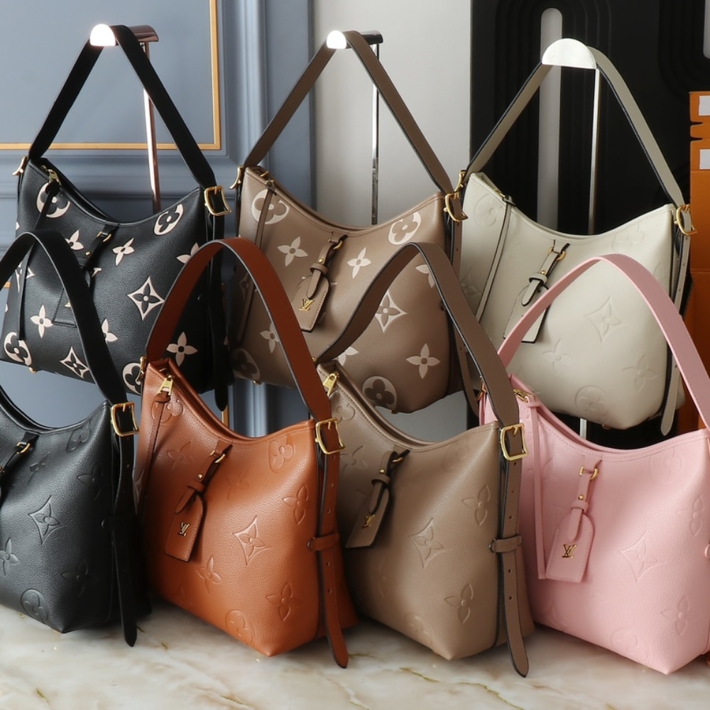 LOUIS VUITTON CARRYALL PM BICOLOR MONOGRAM EMPREINTE BLACK - Image 2