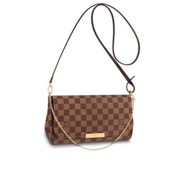 LOUIS VUITTON FAVORITE MM DAMIER EBENE 26CM
