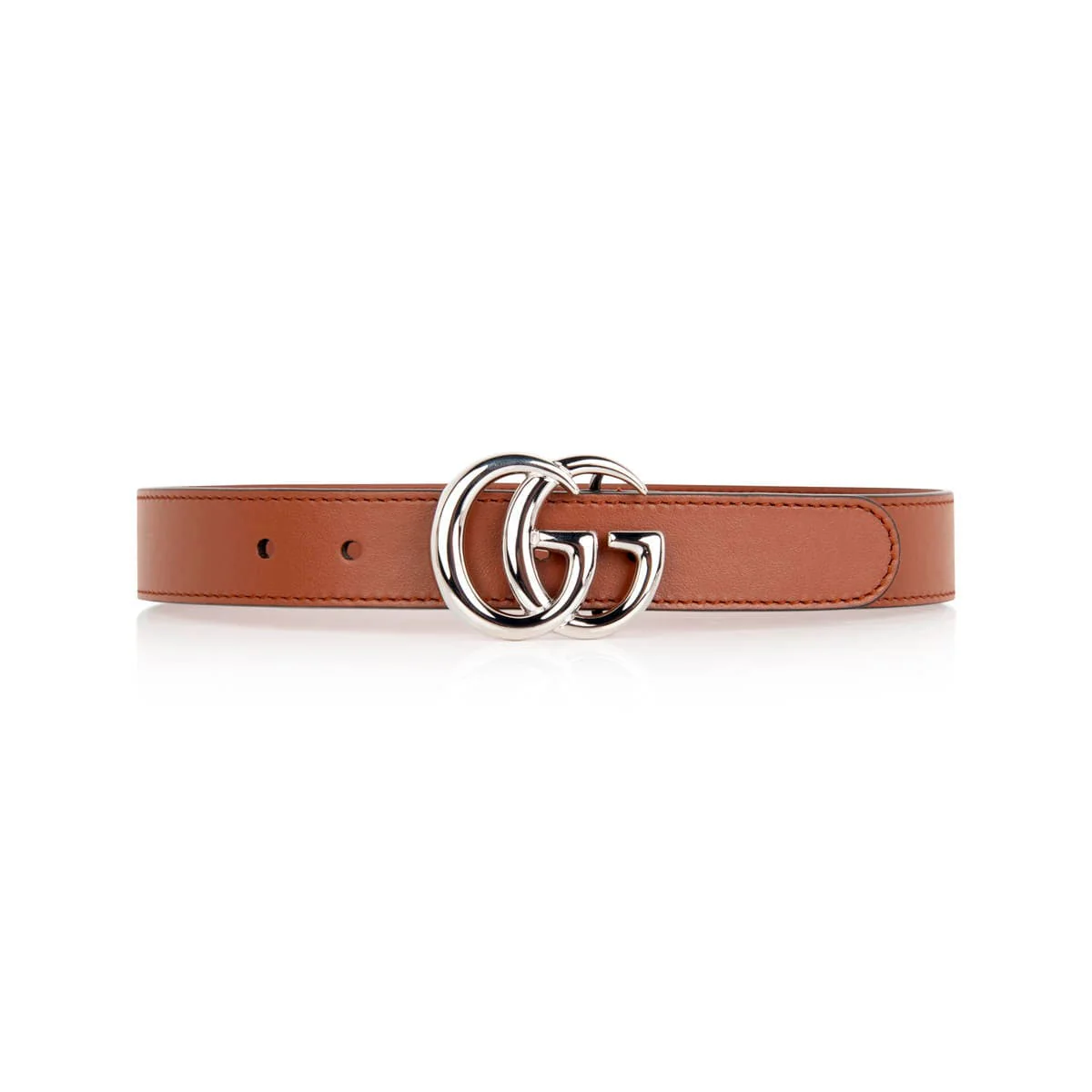 GUCCI BELT WITH G BUCKLE BROWN