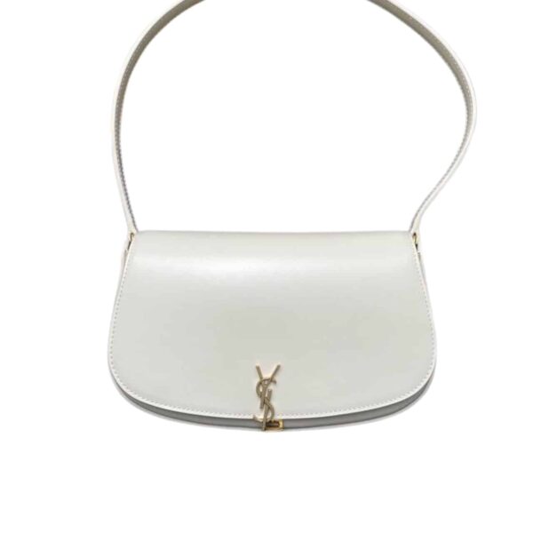 SAINT LAURENT MINI VOLTAIRE IN BOX WHITE 17CM
