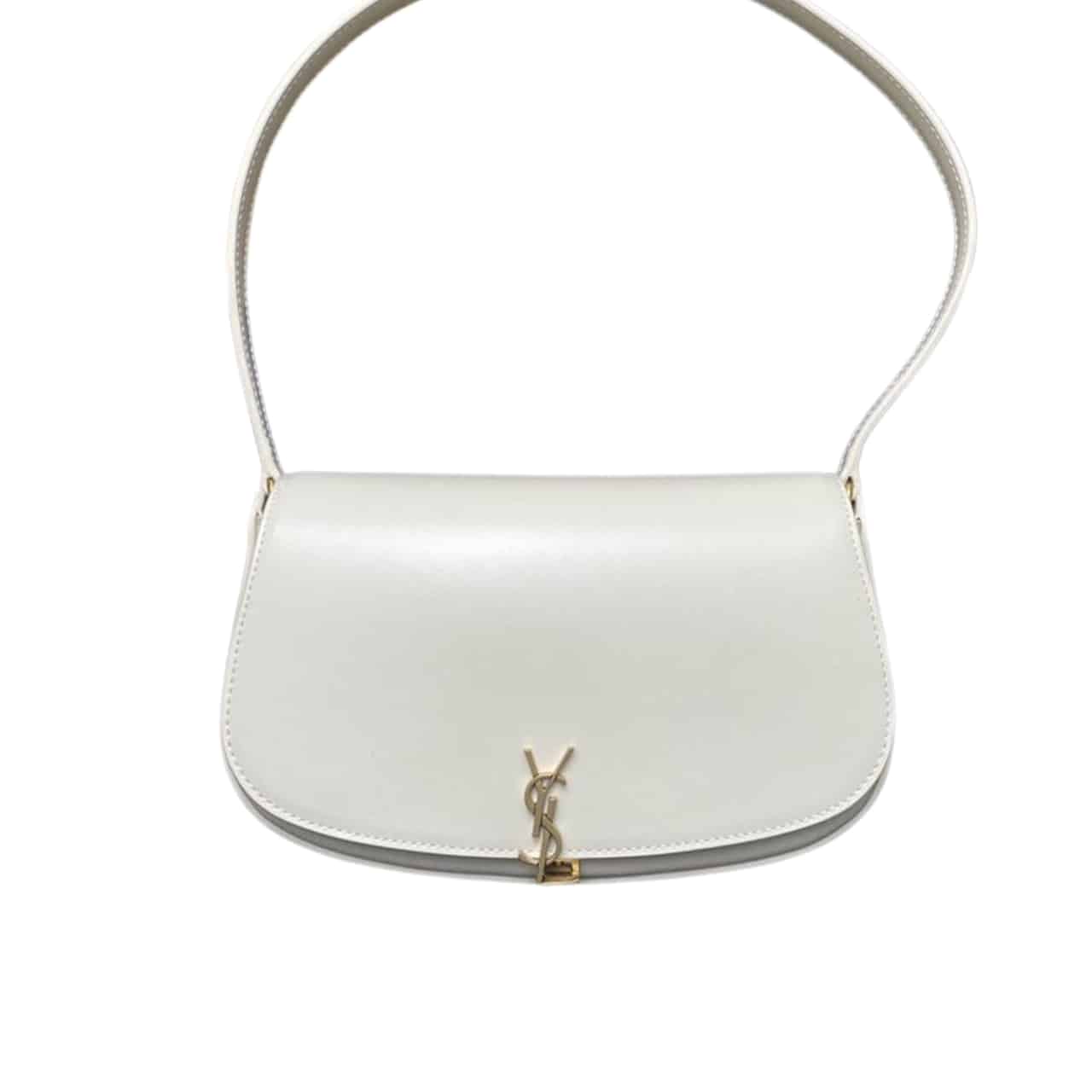 SAINT LAURENT MINI VOLTAIRE IN BOX WHITE 17CM