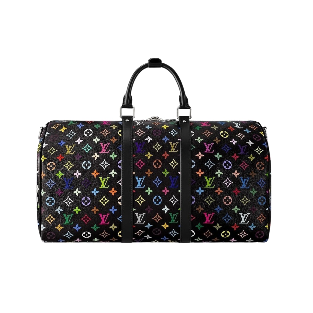 LOUIS VUITTON X TAKASHI MURAKAMI KEEPALL BANDOULIERE BLACK MULTICOLORED 45CM