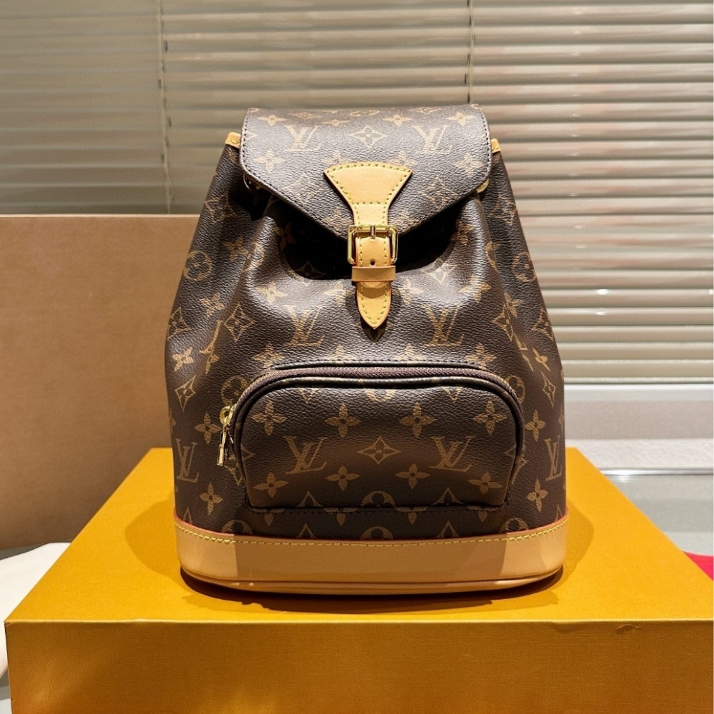 LOUIS VUITTON MONTSOURIS DAYBAG BACKPACK MONOGRAM LEATHER BROWN 26CM M51136 - Image 2