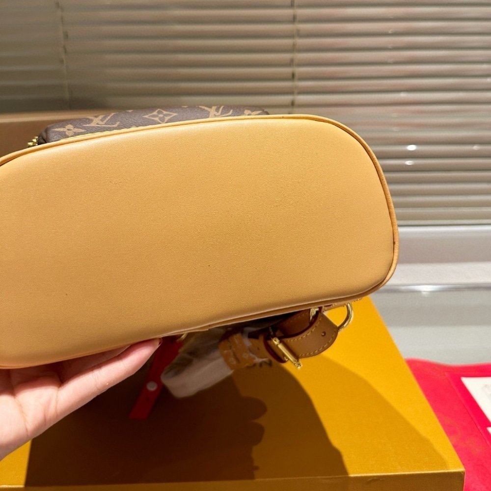 LOUIS VUITTON MONTSOURIS DAYBAG BACKPACK MONOGRAM LEATHER BROWN 26CM M51136 - Image 3