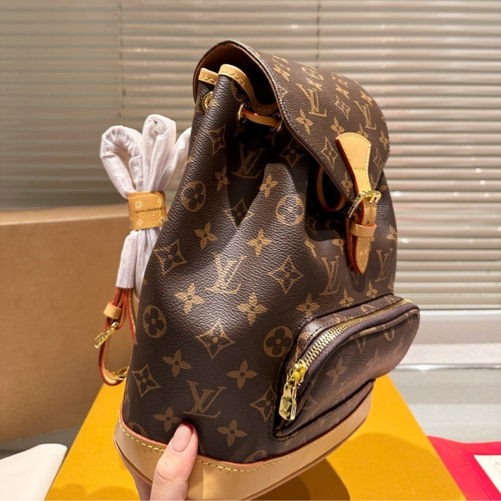 LOUIS VUITTON MONTSOURIS DAYBAG BACKPACK MONOGRAM LEATHER BROWN 26CM M51136 - Image 8