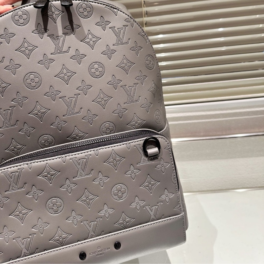 LOUIS VUITTON MONOGRAM SHADOW RACER BACKPACK GREY 38CM - Image 6