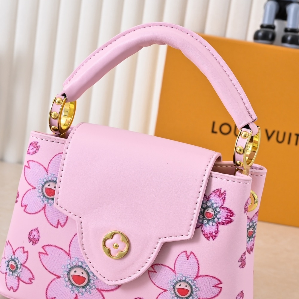 LOUIS VUITTON X TAKASHI MURAKAMI CAPUCINES MINI PINK 21CM M13249 - Image 3