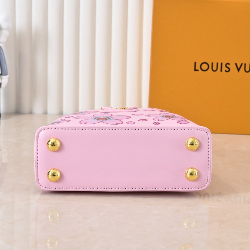 LOUIS VUITTON X TAKASHI MURAKAMI CAPUCINES MINI PINK 21CM M13249 - Image 4