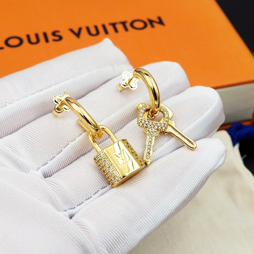 LOUIS VUITTON LV PADLOCK EARRINGS M01583 - Image 4