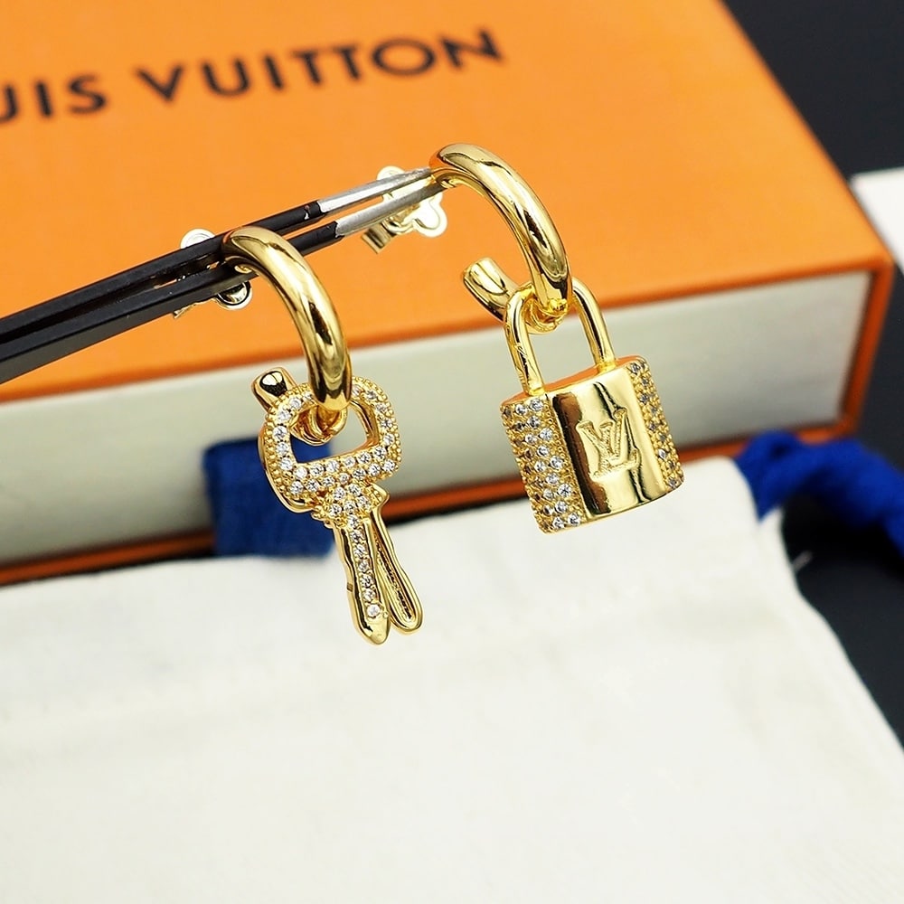 LOUIS VUITTON LV PADLOCK EARRINGS M01583 - Image 5