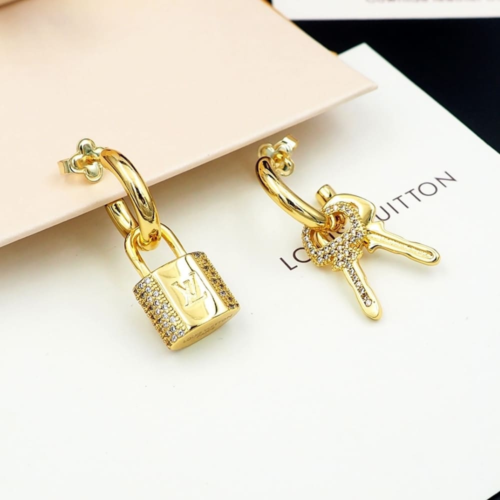LOUIS VUITTON LV PADLOCK EARRINGS M01583 - Image 6