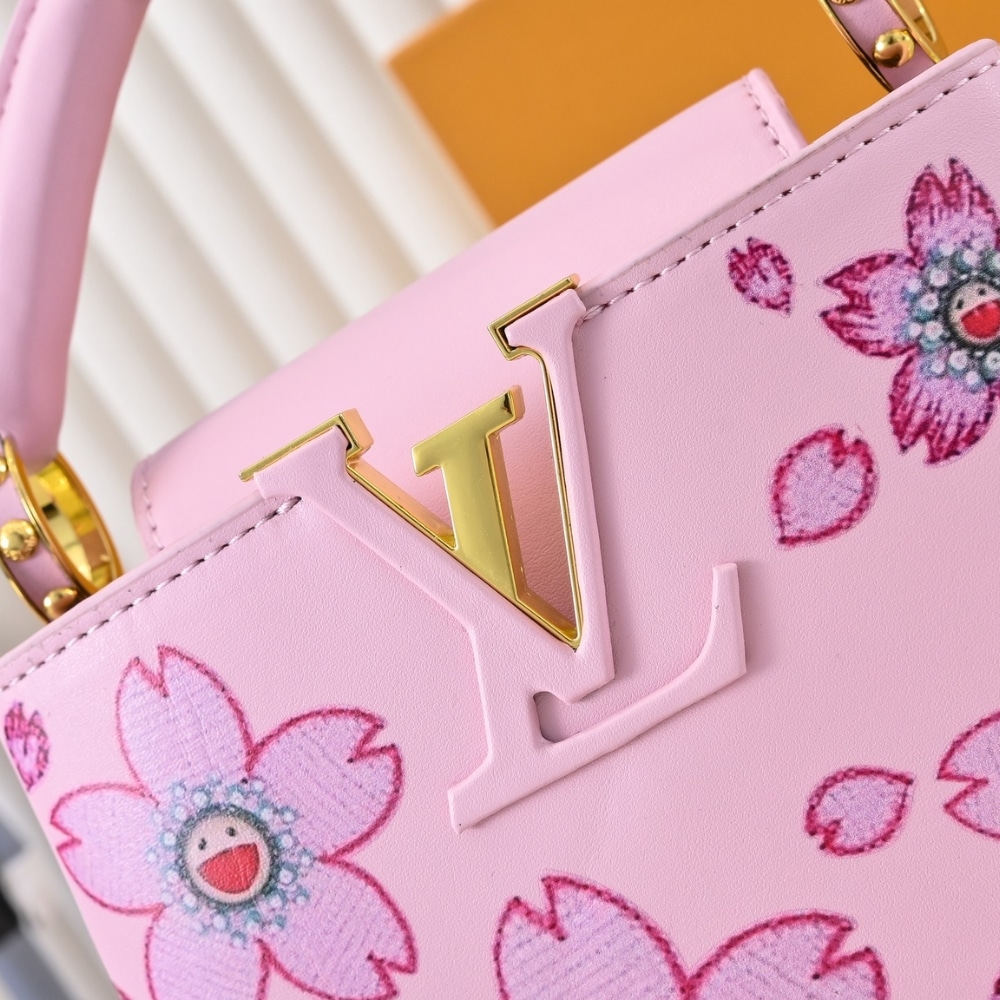 LOUIS VUITTON X TAKASHI MURAKAMI CAPUCINES MINI PINK 21CM M13249 - Image 5