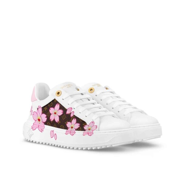 LOUIS VUITTON X TAKASHI MURAKAMI TIME OUT SNEAKER WHITE 1AGWOL