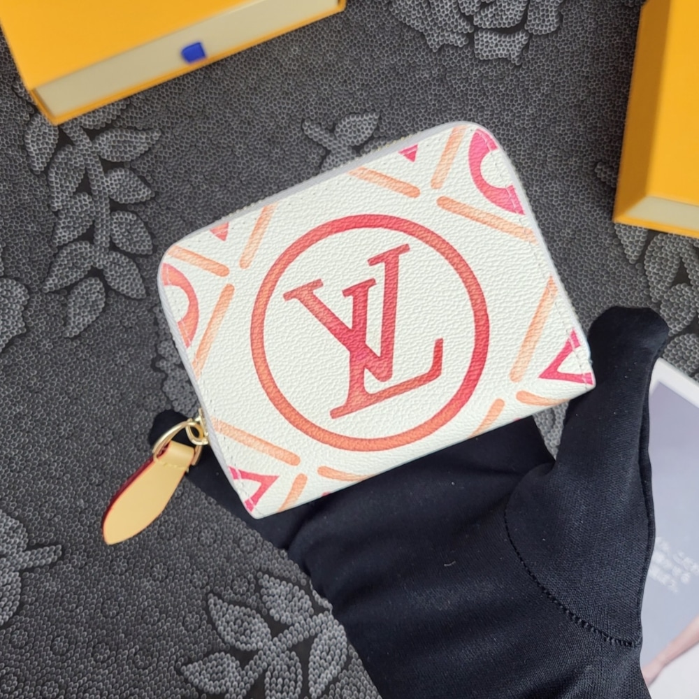 LOUIS VUITTON LV BY THE POOL ZIPPY COIN PURSE CORAL 11CM - Image 4