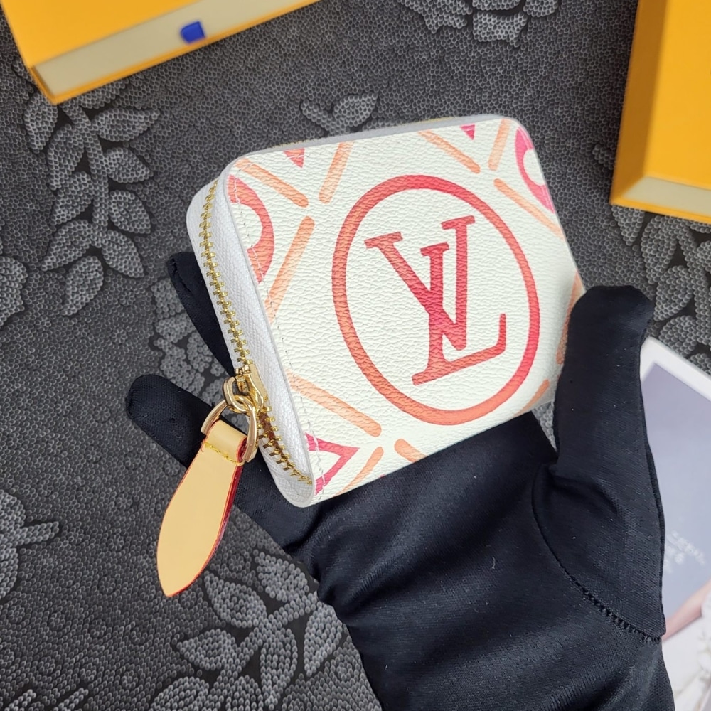 LOUIS VUITTON LV BY THE POOL ZIPPY COIN PURSE CORAL 11CM - Image 5