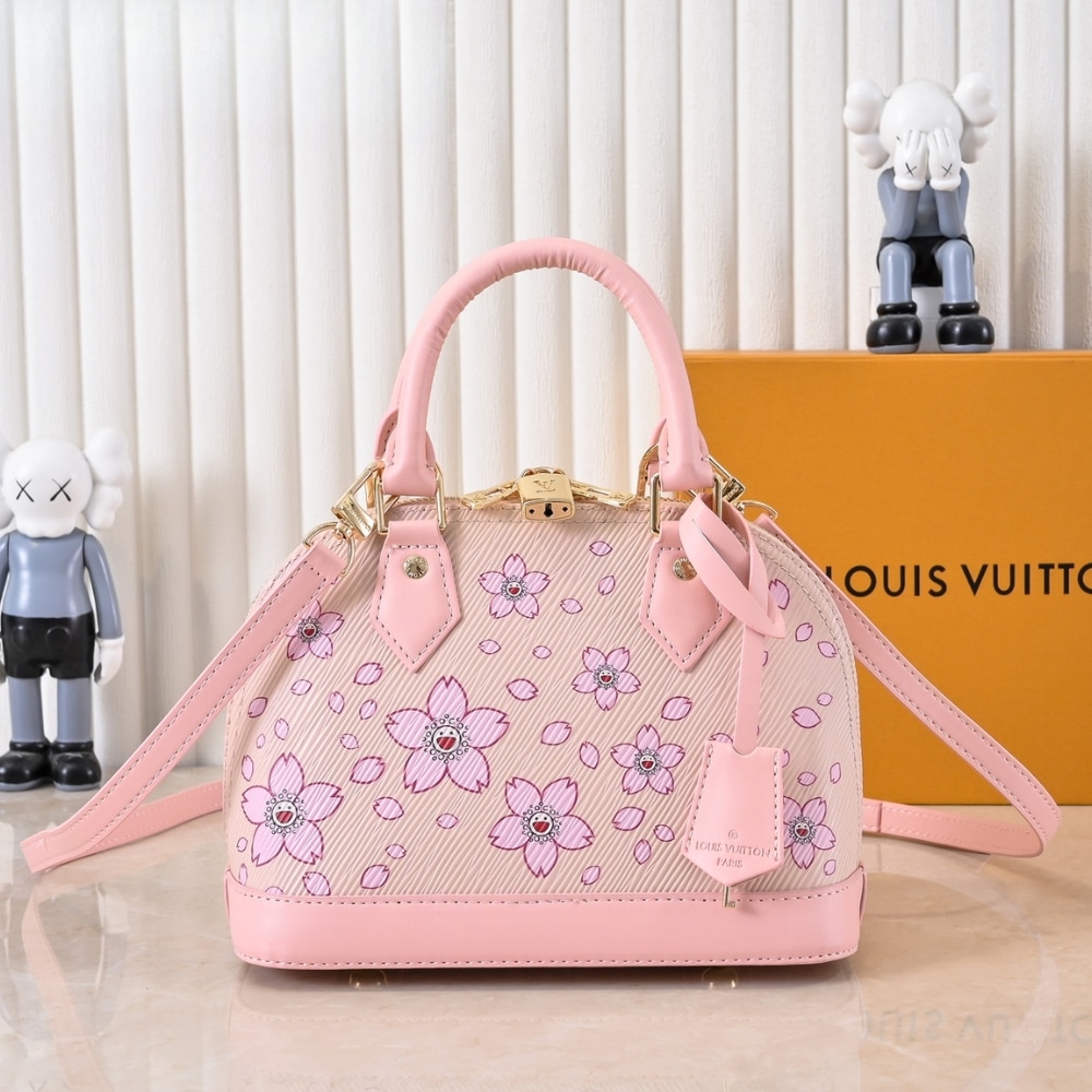 LOUIS VUITTON X TAKASHI MURAKAMI ALMA BB PINK 25CM M13104 - Image 2