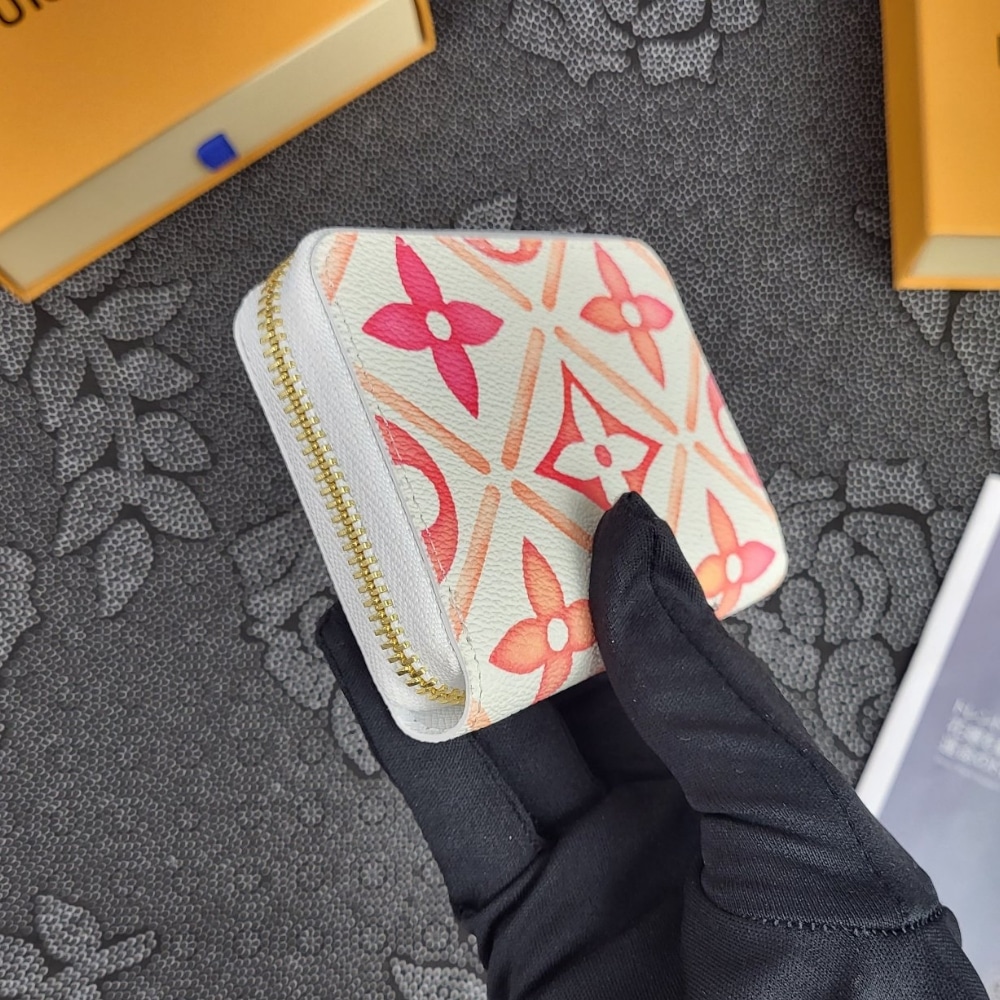 LOUIS VUITTON LV BY THE POOL ZIPPY COIN PURSE CORAL 11CM - Image 7