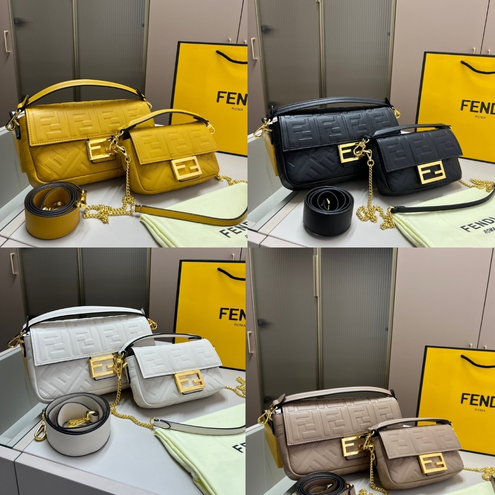 FENDI BAGUETTE BEIGE 24CM - Image 3