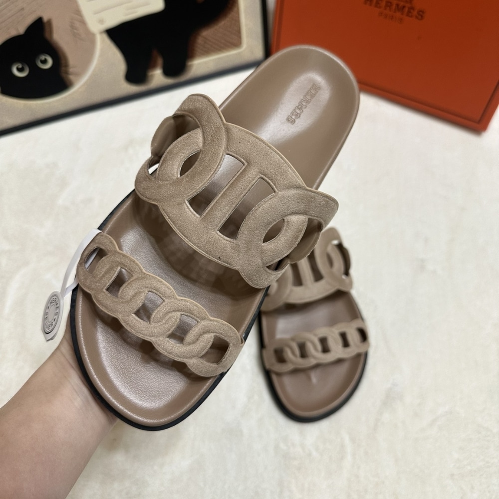 HERMES EXTRA SANDAL BEIGE ARGILE H222301Z 1J380 - Image 2