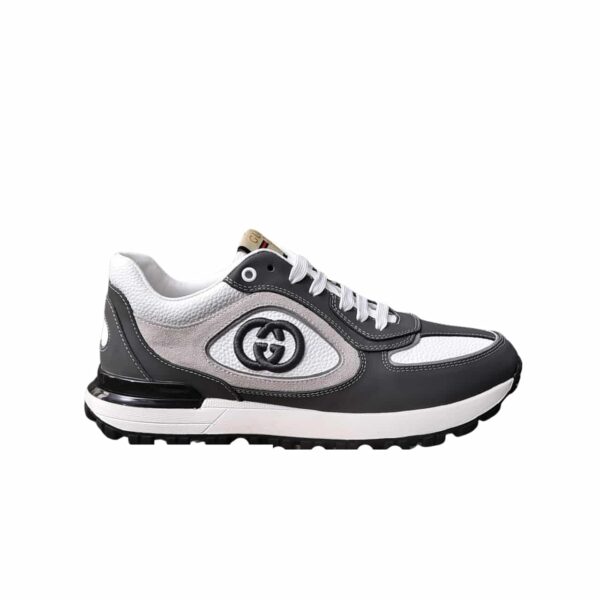 GUCCI DOUBLE G MEN'S RUN SNEAKER GRAY