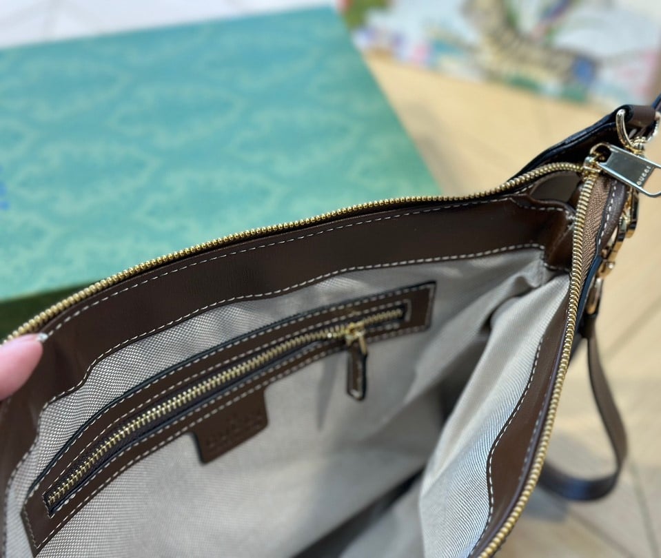 GUCCI MESSENGER BAG WITH INTERLOCKING G BEIGE 29CM 760021 92THG 8563 - Image 9