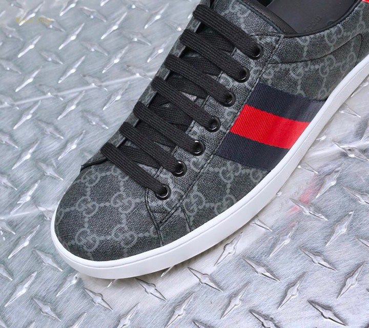 GUCCI ACE GG SUPREME SNEAKER BLACK 429445 96G50 1130 - Image 5