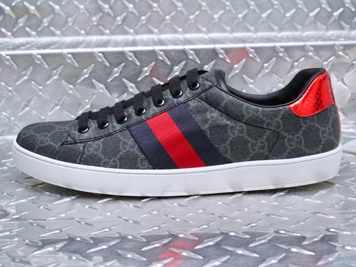 GUCCI ACE GG SUPREME SNEAKER BLACK 429445 96G50 1130 - Image 4