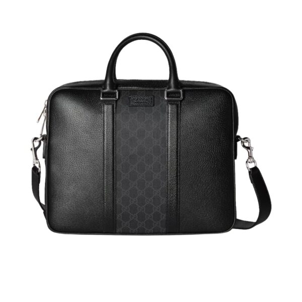 GUCCI MEDIUM GG BRIEFCASE WITH TAG BLACK 40CM ‎795461 FACU5 1000