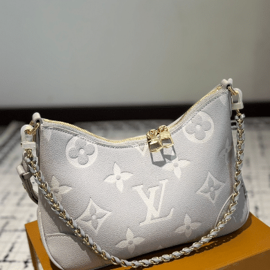 LOUIS VUITTON BOULOGNE BICOLOR MONOGRAM EMPREINTE LEATHER QUARTZ 27CM M14211