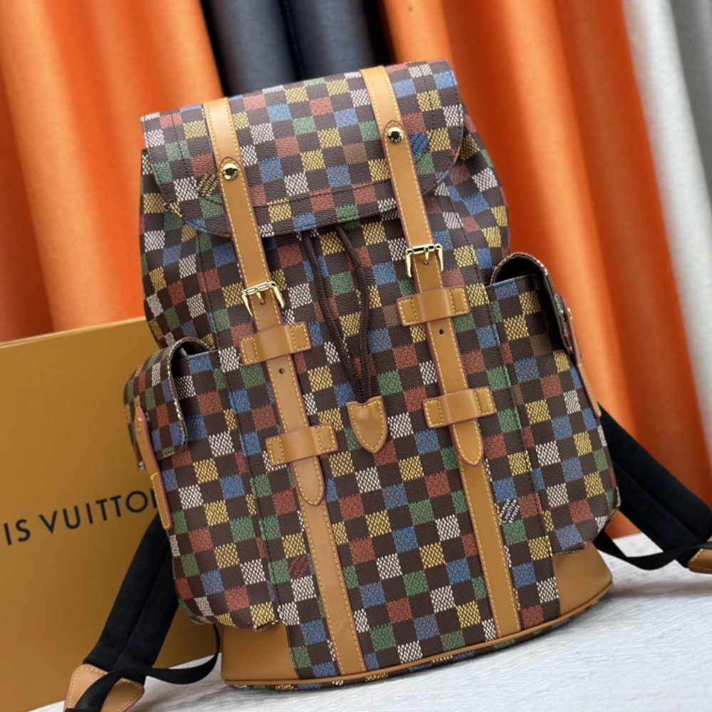 LOUIS VUITTON CHRISTOPHER MM BACKPACK MULTICOLOR 38CM - Image 2