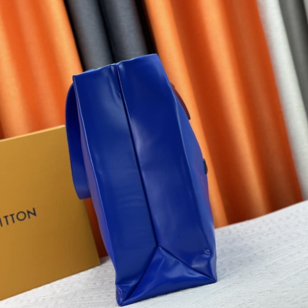LOUIS VUITTON SHOPPER TOTE MM BLUE 40CM - Image 4
