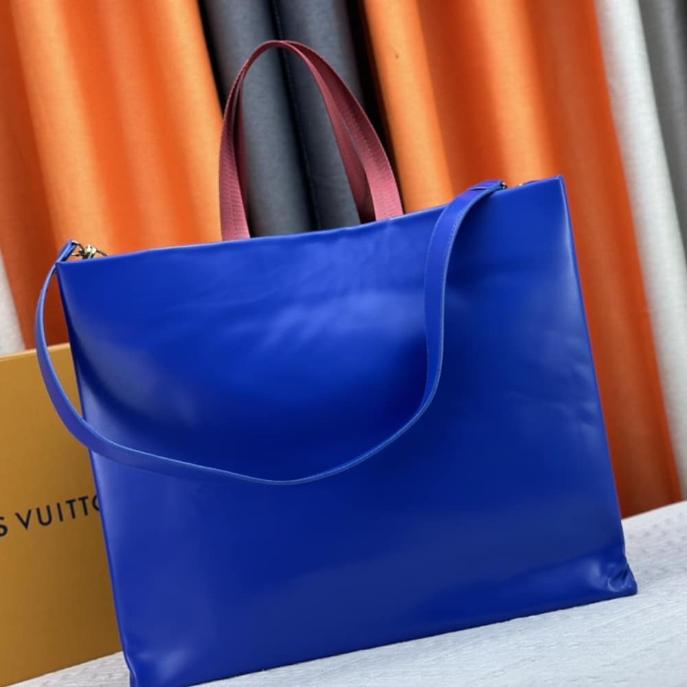LOUIS VUITTON SHOPPER TOTE MM BLUE 40CM - Image 5