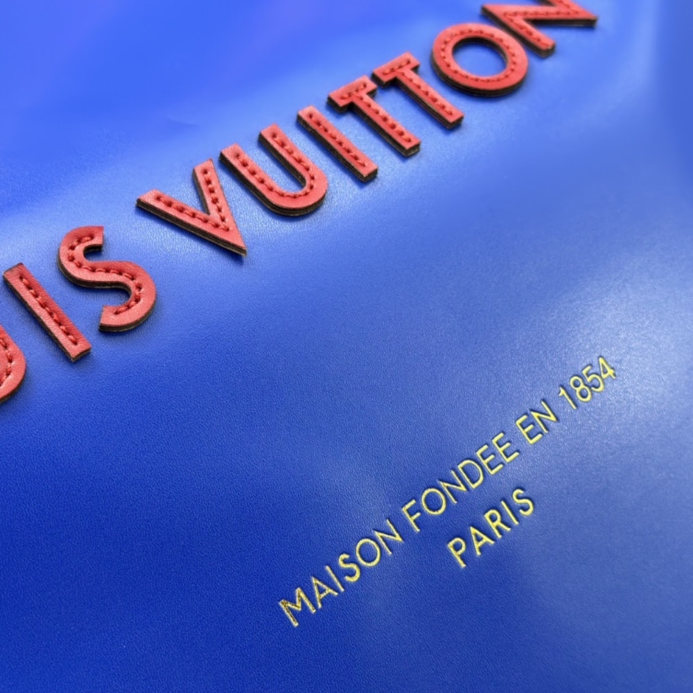 LOUIS VUITTON SHOPPER TOTE MM BLUE 40CM - Image 6