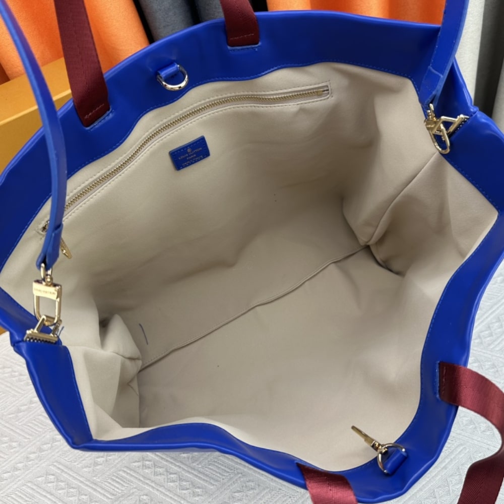 LOUIS VUITTON SHOPPER TOTE MM BLUE 40CM - Image 9