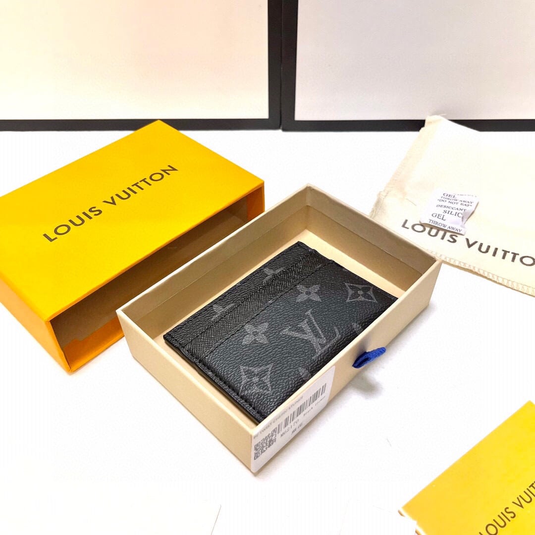 LOUIS VUITTON CARD HOLDER MONOGRAM ECLIPSE 9CM M62170 - Image 10