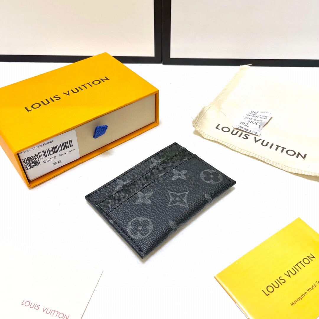 LOUIS VUITTON CARD HOLDER MONOGRAM ECLIPSE 9CM M62170 - Image 3