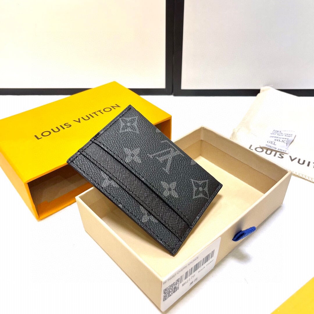 LOUIS VUITTON CARD HOLDER MONOGRAM ECLIPSE 9CM M62170 - Image 5