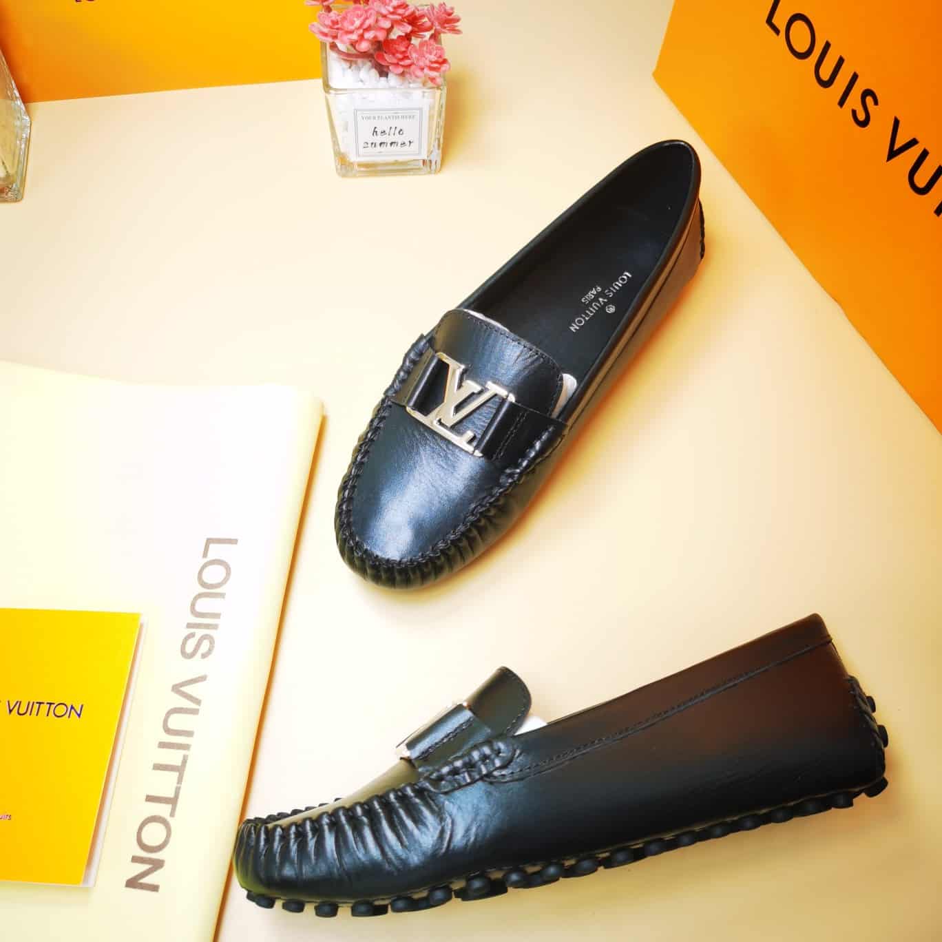 LOUIS VUITTON MONTE CARLO MOCASSIN SHOES BLACK - Image 2