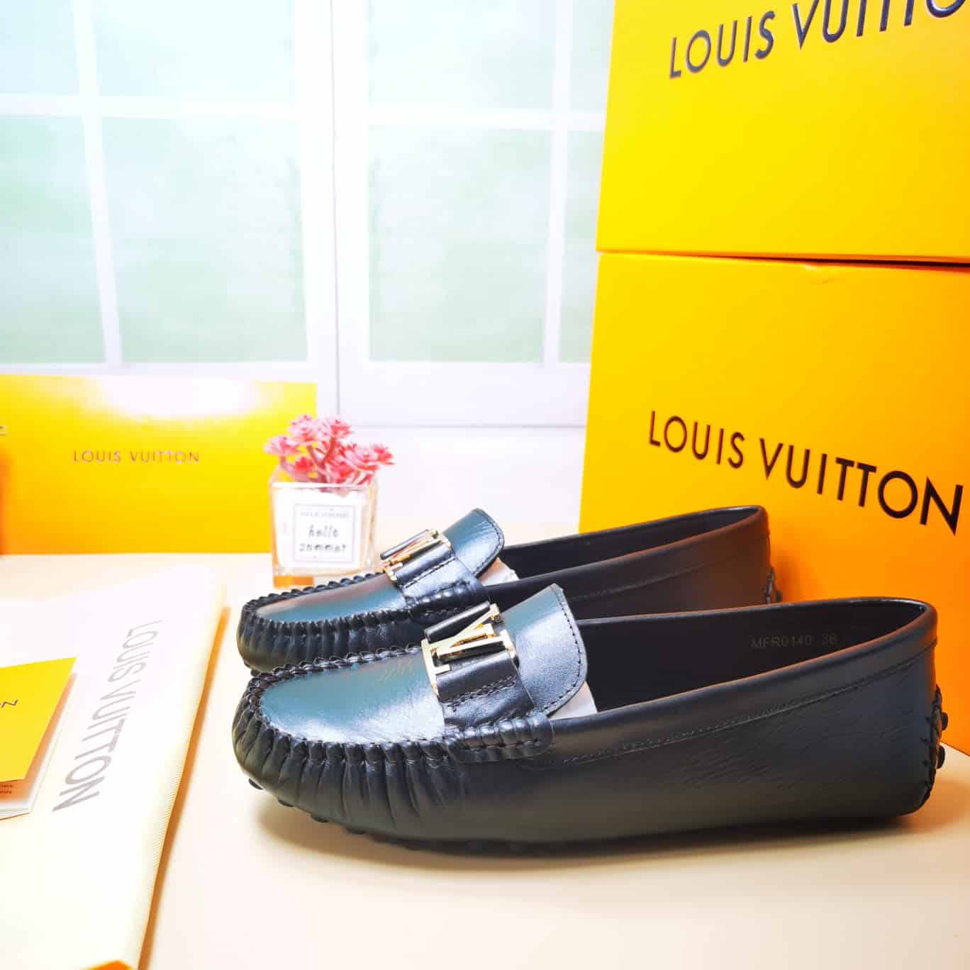 LOUIS VUITTON MONTE CARLO MOCASSIN SHOES BLACK - Image 3