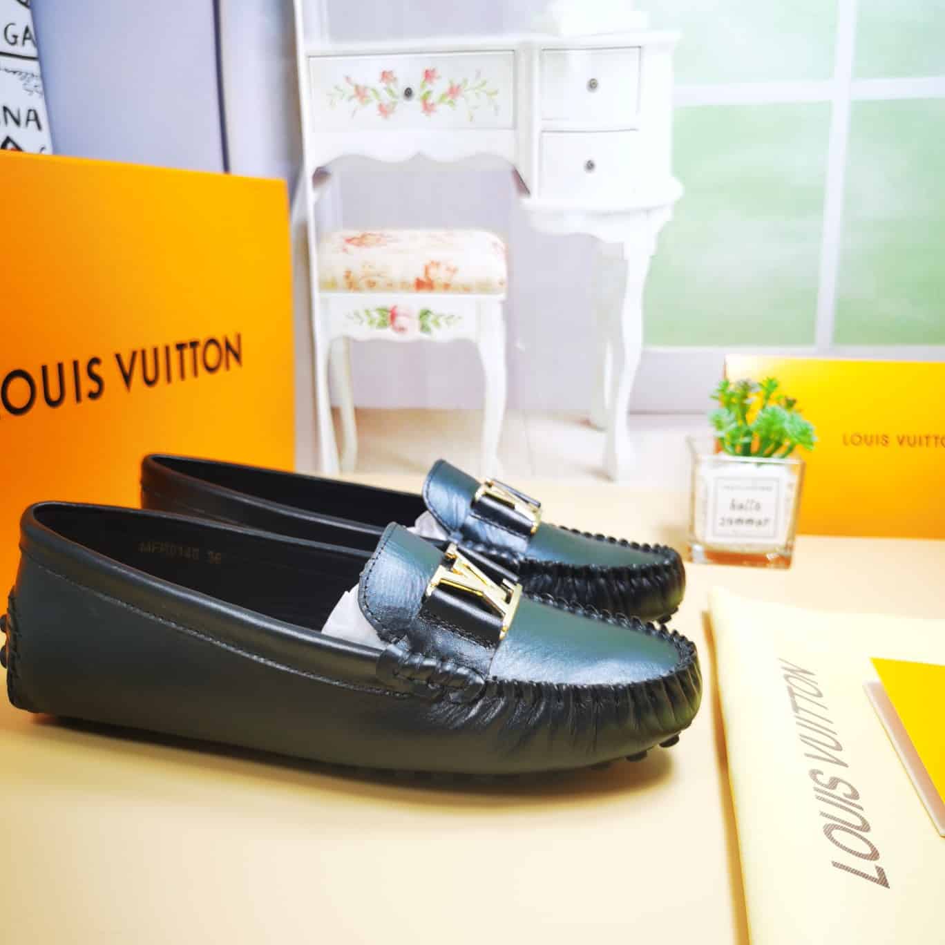 LOUIS VUITTON MONTE CARLO MOCASSIN SHOES BLACK - Image 5