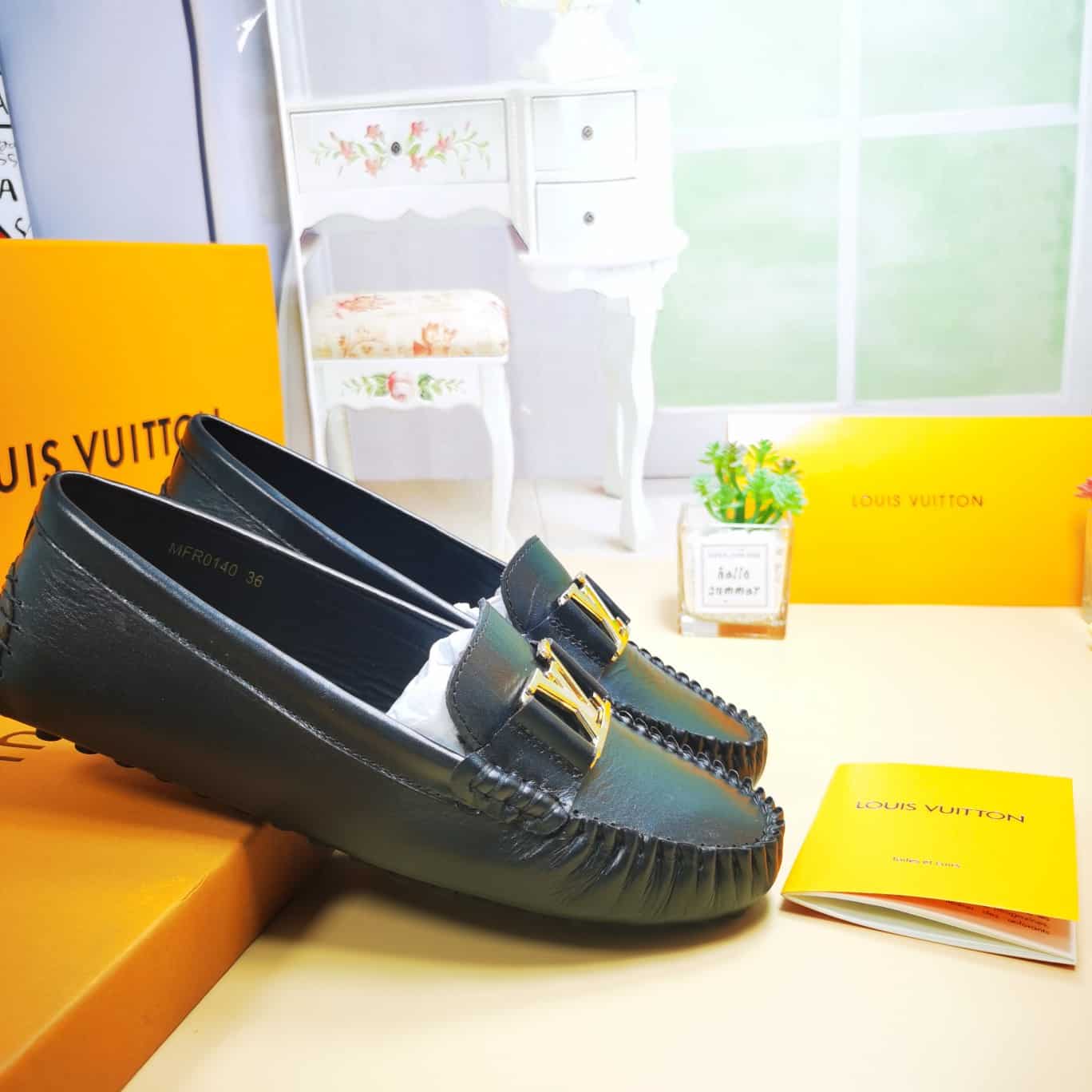 LOUIS VUITTON MONTE CARLO MOCASSIN SHOES BLACK - Image 8