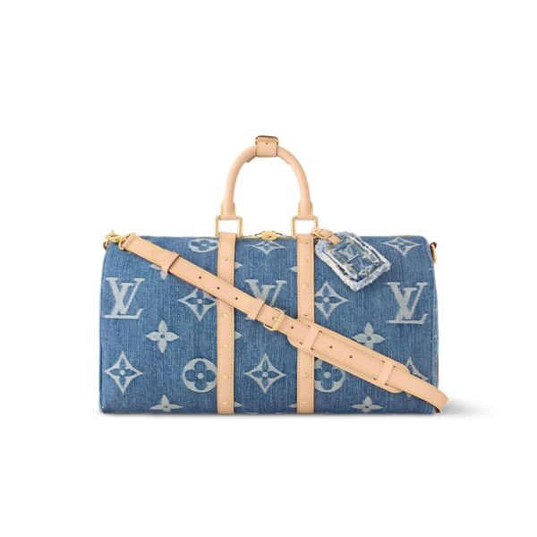 LOUIS VUITTON KEEPALL BANDOULIÈRE DENIM BLUE 45CM M24315