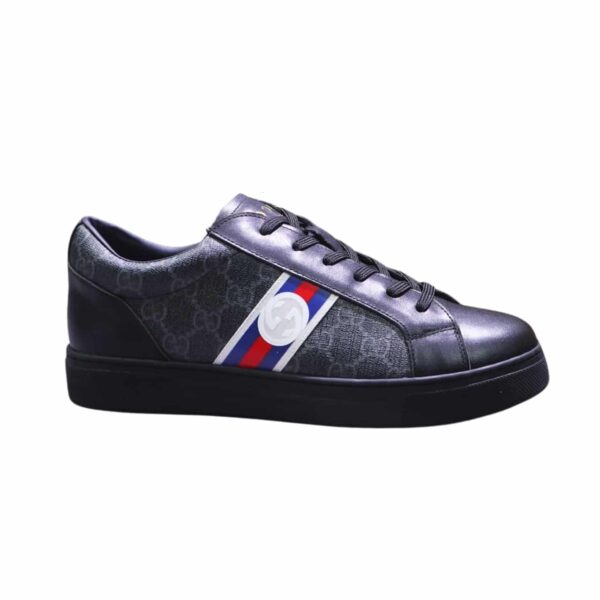 GUCCI GG SUPREME SNEAKER BLACK GG BLUE AND ORANGE WEB