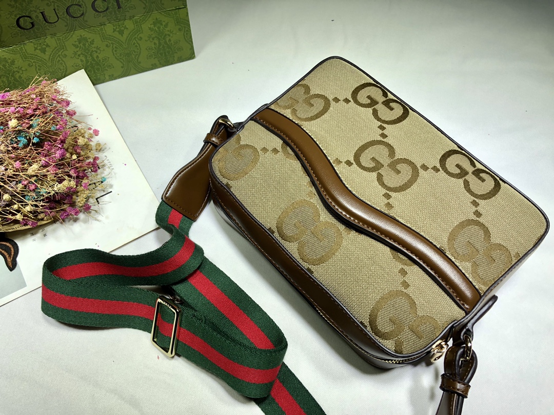 GUCCI JUMBO MESSENGER GG BAG 25.5CM 675891 UKMDG 2570 - Image 3
