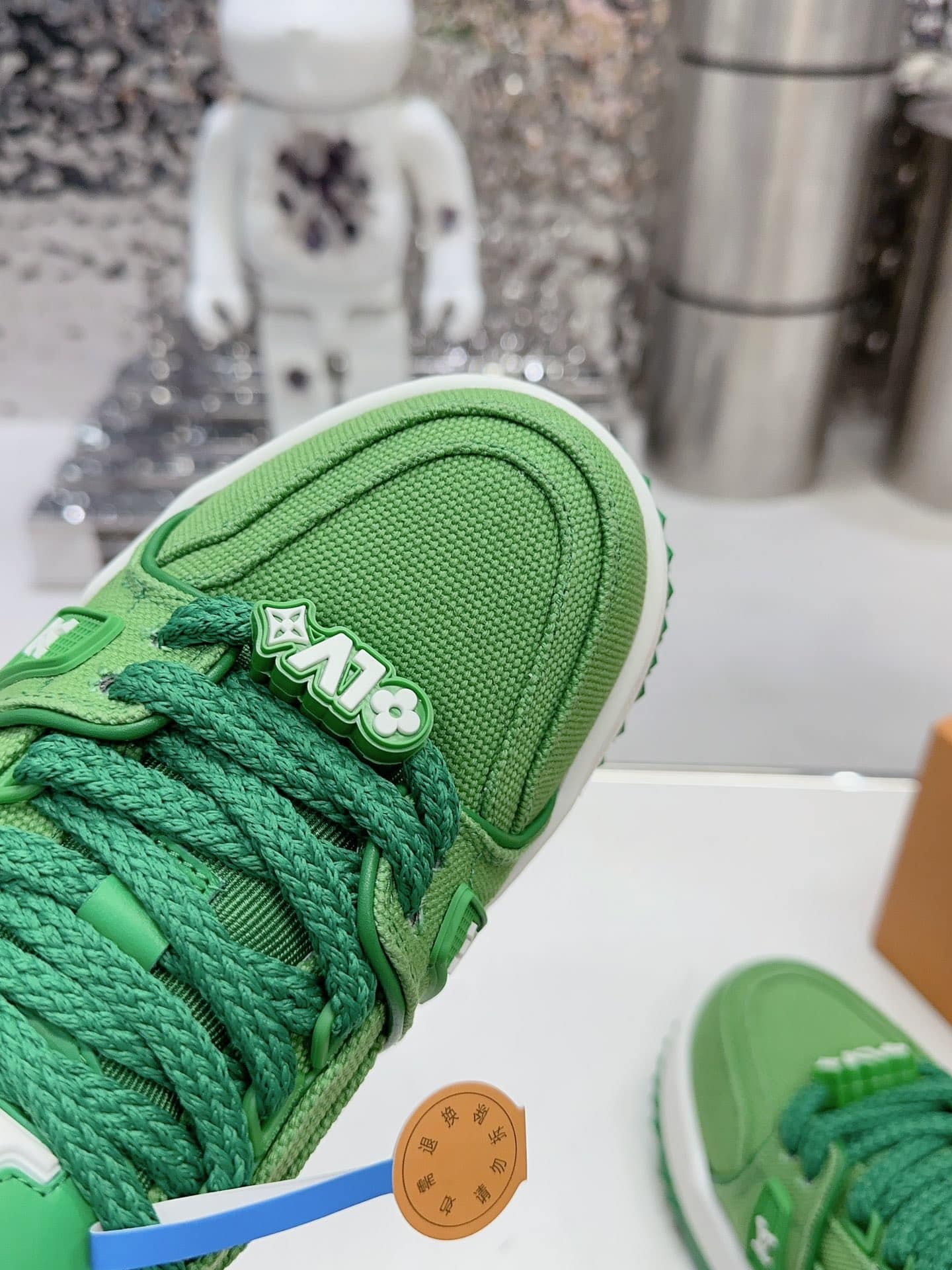 LOUIS VUITTON LV TRAINER MAXI SNEAKER GREEN - Image 3