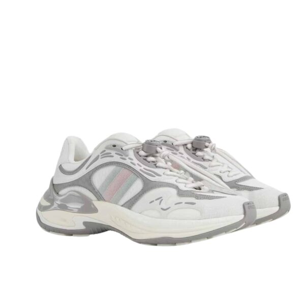 GUCCI MEN 20 TRAINER WHITE AND GREY 814040 FAD6Q 8745