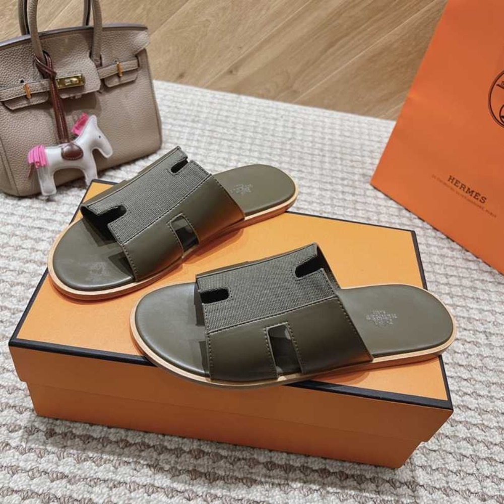 HERMES IZMIR SANDAL VERT TOUNDRA H222845ZHV1465 - Image 4